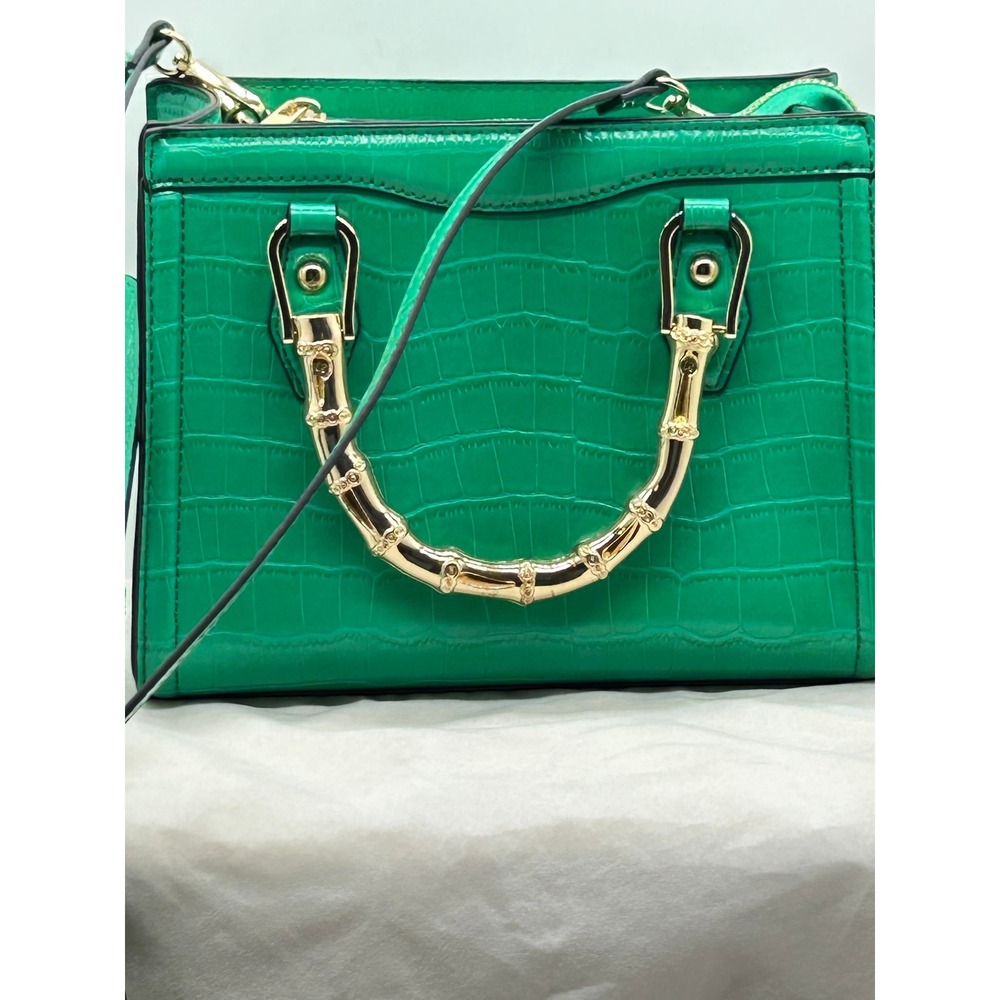 Aldo Chic Crocodile Embossed Top Handle Handbag Crossbody Strap - Picture 8 of 16